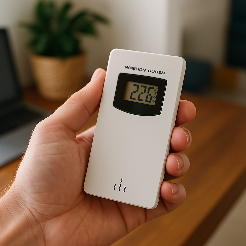 Sonde de température sans fil blanc