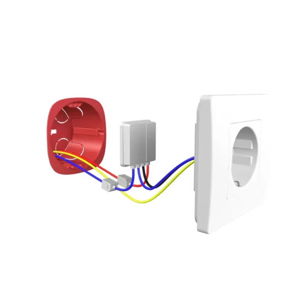 Vue complémentaire du module encastré 3500W pour prise existante compatible myha
